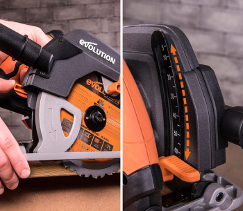 Дисковая пила EVOLUTION R185CCS 1600вт 185мм photo 1