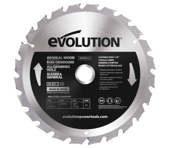 Пильный диск EVOLUTION GW185TCT-24 185мм 1.5мм photo