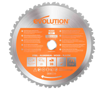 Пильный диск EVOLUTION RAGEBLADE255M 255мм 2мм photo