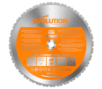 Пильный диск EVOLUTION RAGEBLADE355M 355мм 2.2мм photo
