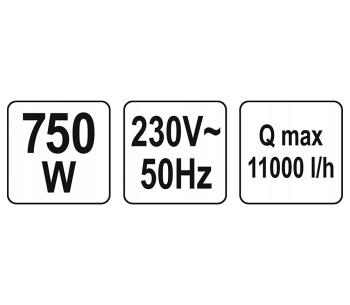 Дренажный насос YATO YT85341 750вт 11000л/ч photo 2