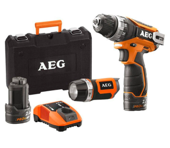 Набор аккумуляторных инструментов AEG JP12CLI-202C 12В 2Ач photo