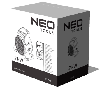 Тепловая пушка NEO TOOLS 90-062 2квт  3283л/мин photo 1