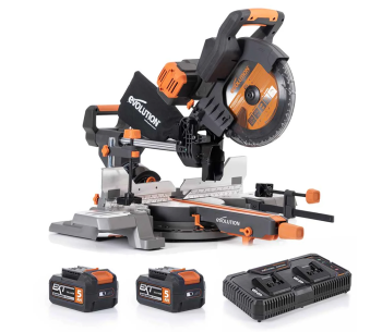 product Торцовочная пила аккумуляторная EVOLUTION R255SMS-DB-Li 255мм 2x18В 5Ач