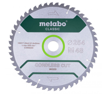 Пильный диск METABO METABO Classic 254x30 48 WZ 5 254мм 2.2мм photo