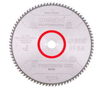 Пильный диск METABO Precision CUT 305x30 Z84 WZ 5 305мм 2.4мм photo
