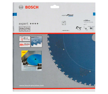 Пильный диск BOSCH Expert for Steel 2608643058 230мм 2мм photo 0