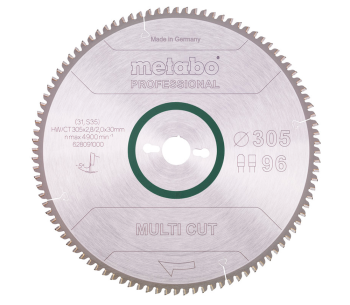 Пильный диск METABO Multi CUT 305x30 Z96 FZ/TZ 5 305мм 2.4мм photo