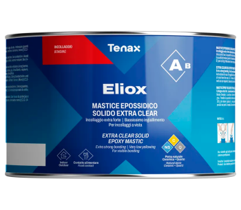 Клей эпоксидный мастика прозрачная Tenax ELIOX A 1.5л photo