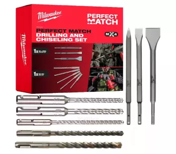 Набор буров по бетону MILWAUKEE SDS Plus Perfect Match MX4 5-18мм x 160-250мм photo