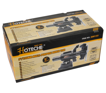 Тиски слесарные поворотные HOTECHE 300155 125мм photo 4