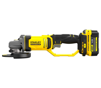Угловая шлифмашина аккумуляторная STANLEY SFMCG400M2K-QW 125мм 18В 4Ач photo 1