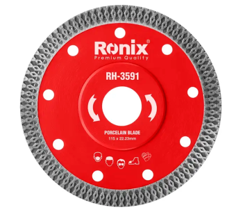 Disc de tăiat cu diamant RONIX RH-3591 115mm Turbo Cermică/Marmura/Granit photo