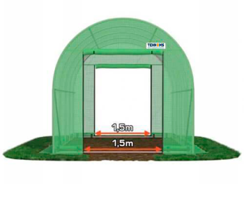 Теплица арочная TEHNO-MS 10x4x2.5 м 40м² Зелёная photo 0