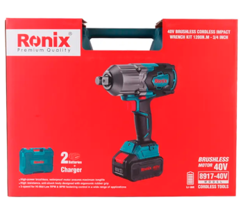 Гайковерт аккумуляторный RONIX 8917-40V  1200Нм photo 4