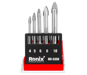 Сверло по стеклу RONIX RH-5350 4-10мм Сталь YG6X+45 photo 1