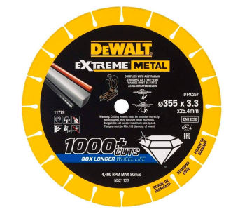 Алмазный отрезной диск DEWALT DT40257 355мм Сегментированный Металл photo