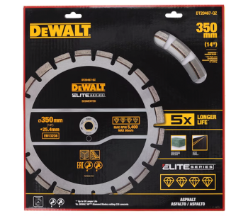 Алмазный отрезной диск DEWALT DT20467 350мм Сегментированный Бетон photo 1