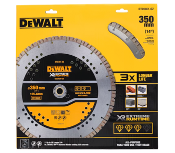 Алмазный отрезной диск DEWALT DT20461 350мм Сегментированный Бетон/Камень/Кирпич photo 0