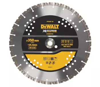 Disc de tăiat cu diamant DEWALT DT20461 350mm Segmentat Beton/Piatră/Cărămidă photo