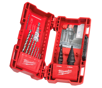 Набор сверл по металлу MILWAUKEE Step & Drill bit combo 2-20мм HSS photo