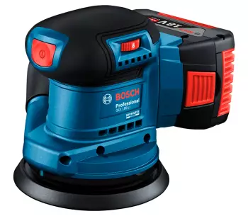 Mașină de șlefuit excentrică fără fir BOSCH GEX 185-LI PROF 125mm 18V 4Ah photo