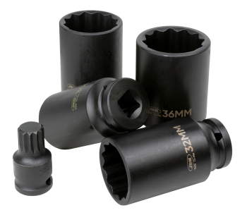 Set de 8 capete de impact și biți JBM-52547 M14-M18 27-36mm photo 2