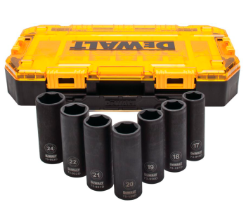 Набор ударных торцевых головок 7шт DEWALT DWMT74737-0 17-24 мм photo