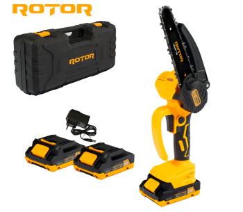Цепная пила аккумуляторная ROTOR RMC21-6 150мм 21В 2Ач photo 3