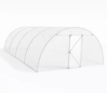 Seră arcuită Demetra 8x4.5x2.5 m 36m² Alb photo