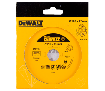 Disc de tăiat cu diamant DEWALT DT3715 110mm Solid Marmura/Granit photo 0