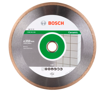 Алмазный отрезной диск BOSCH Professional for Ceramic 2608602539 250мм Сплошной Керамика photo
