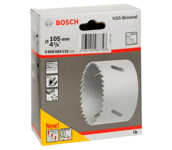 Коронка BOSCH HSS-Bimetall 2608584132 105мм photo 0