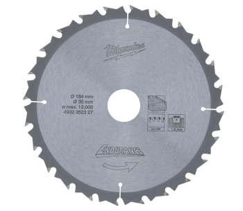 Пильный диск MILWAUKEE WCSB 165мм 1.8мм photo