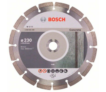 Алмазный отрезной диск BOSCH Standard for Concrete 230мм Сегментированный Бетон photo