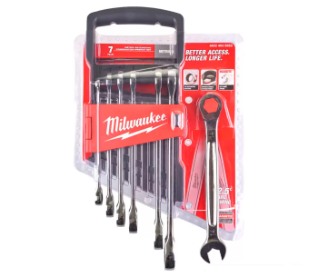 Set de 7 chei combinate cu clichet Milwaukee Maxbite 8-17mm photo 1