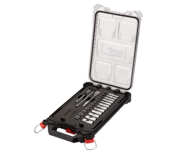 Набор торцевых головок 32шт + трещетка 3/8" MILWAUKEE Socket PACKOUT Set 6-91 мм photo