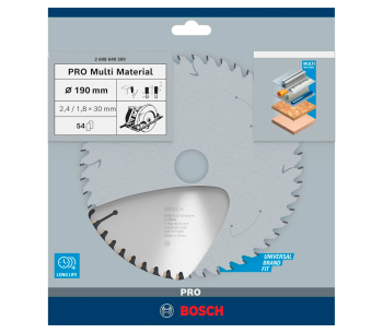 Пильный диск BOSCH MultiMaterial 190мм 2.4мм photo 0