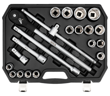 Set de socuri 3/4" 21 piese YT-13351 19-50 mm photo 0