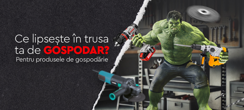 Ești gospodar adevărat? Atunci ai nevoie de scule adevărate! promo