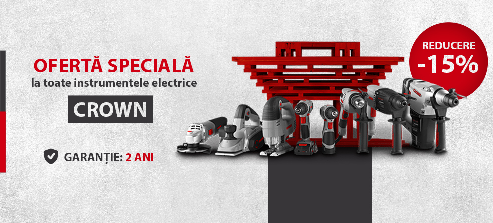 15% Reducere la toata gama de instrumente Crown promo